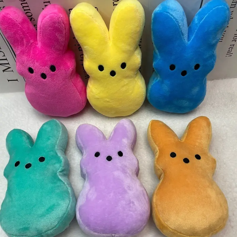 25cm/9,84 in pasqua fa capolino peluche coniglietto coniglio Peep Easter giocattoli Kawaii Egg-cellent Peep pasqua bambola di peluche