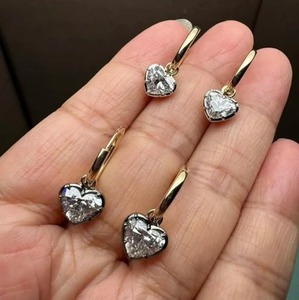 Wholesale Supply Moissanite Engagement Earrings For Women Perfect For Long Term Wear Special Occasions Available For Sale - Product Image 4