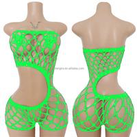 Vadulyer Source Factory Nouveautés de design en gros : Vêtements de danse exotique en résille à motif diamant