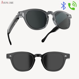 H06 Smart Glasses <b>Bluetooth</b> Music Call Voice Control Black Transparent Gray Plastic Titanium Frame 180mAh Battery 5m-10m Range - Product Image 4
