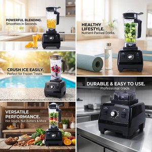 Extracteur de jus portable, mixeur compact électrique pour la cuisine, broyeur multifonctionnel, rechargeable par USB, <span class=keywords><strong>lames</strong></span> en acier inoxydable, 2L - Product Image 2