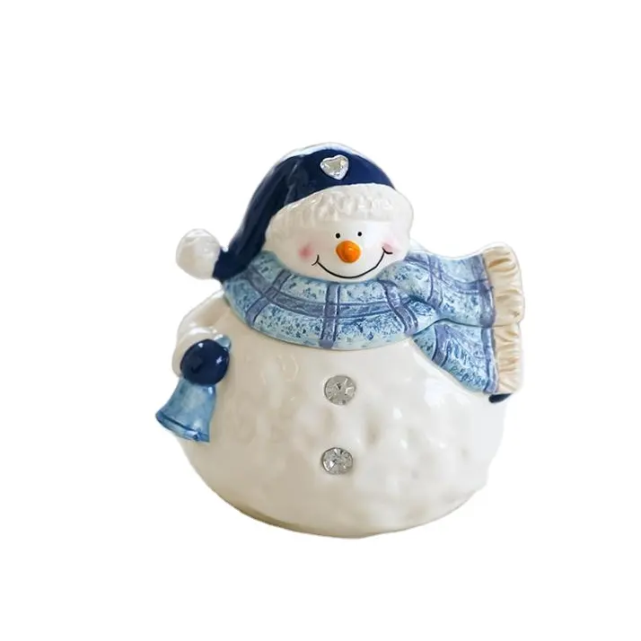 Hand Painted tùy chỉnh bule màu handmade Snowman sơn ấm trà sứ ấm trà quà tặng & thủ công mỹ nghệ