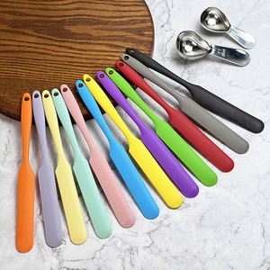 Spatule à long manche en silicone de qualité alimentaire pour pâtisserie, grattoir à pot, spatule pour gâteau, crème, beurre, outils résistants à la chaleur - Product Image 2