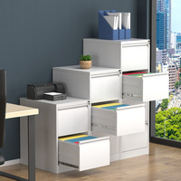 Armoire de classement moderne en acier avec système de verrouillage rapide, design multi-tiroirs pour usage commercial et bureautique