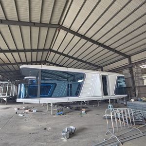 <span class=keywords><strong>Maison</strong></span> Capsule à Vendre : Espace Moderne, Structure en Acier Préfabriquée, <span class=keywords><strong>Maison</strong></span> Ronde pour Location Vacances et Vie en Station Balnéaire, Alimentation Solaire - Product Image 1