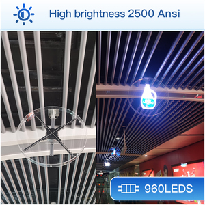 Nouveau modèle d'écran LED numérique 3D haute résolution, ventilateur 65 cm, 4 pales, ventilateurs holographiques, écran Z3H, ventilateur Z3H - Product Image 3