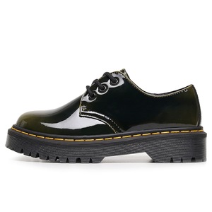 Nouvelles bottes à plateforme pour femmes, bout rond, grande taille, en <span class=keywords><strong>cuir</strong></span> véritable, chaussures épaisses pour femmes, bottines pour femmes, style universitaire - Product Image 3