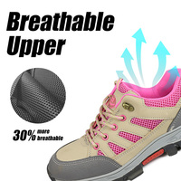 Chaussures de sécurité en cuir Oxford anti-perforation et anti-écrasement, qualité allemande, pour entrepôt UE