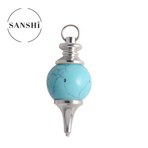 <span class=keywords><strong>Pendule</strong></span> en pierre précieuse sphérique 7 Chakra, pierre de guérison en cristal naturel, gravé, vente en gros, livraison gratuite - Product Image 4