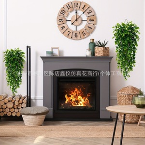 Plante artificielle murale en eucalyptus et rotin, 78 cm, pour décoration intérieure et extérieure, plante grimpante simulée - Product Image 4