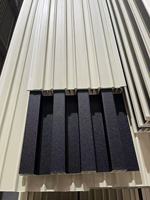 Panneau mural décoratif en bois Lambrin PVC Intérieur WPC Cannelé Panneau mural 3D