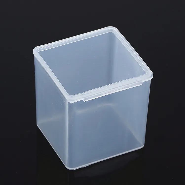 Protectores de caja de plástico transparente, pequeños, personalizados, de alta transparencia, para embalaje de almacenamiento con tapa, a la venta