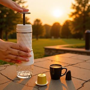 <span class=keywords><strong>Cafetera</strong></span> Portátil Manual 3 en 1 con Pistón para Café Molido, Cápsulas DG y Nes, Uso en Exteriores, Camping y Viajes - Product Image 4