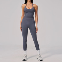 Ensemble de sport quatre pièces Bond Naked Sensation pour femme – Respirant, séchage rapide, dos évidé – Idéal pour l'entraînement, la course et le yoga – Coupe ajustée