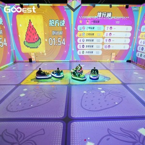 GOOEST Jeu de projecteur interactif immersif pour voitures tamponneuses avec voitures <span class=keywords><strong>Mario</strong></span>, réalité augmentée, pour aire de jeux intérieure commerciale, en PVC, télécommandé - Product Image 5