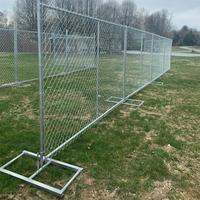 Panneau de clôture temporaire en treillis galvanisé, clôture mobile en treillis losange pour enclos temporaire extérieur
