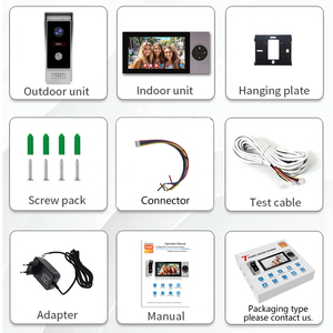 7英寸<span class=keywords><strong>WiFi</strong></span>门铃摄像头可视对讲4线视频门电话对讲系统适用于别墅、住宅、公寓 - Product Image 6
