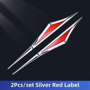 Lot <span class=keywords><strong>de</strong></span> 2 autocollants décoratifs <span class=keywords><strong>de</strong></span> <span class=keywords><strong>luxe</strong></span> chromés et imperméables pour <span class=keywords><strong>ailes</strong></span> latérales <span class=keywords><strong>de</strong></span> <span class=keywords><strong>voiture</strong></span>, motif lame - Product Image 4