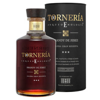 Brandy Español TORNERIA GRAN RESERVA, Hecho en España, 20 Años de Añejamiento, Edición Limitada, 700ml