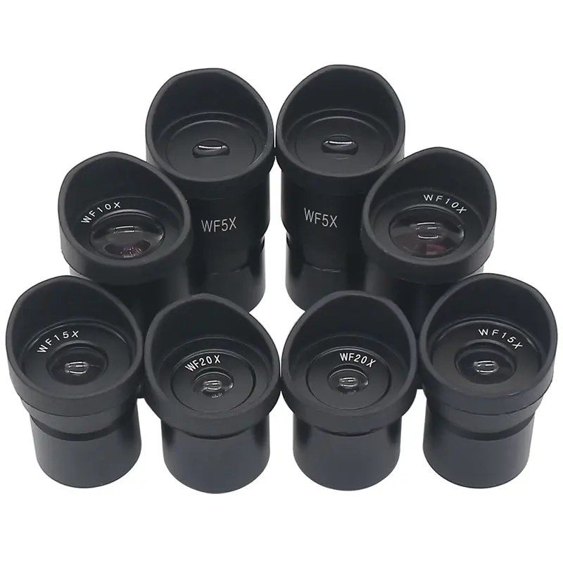 Stereomicroscoop Oogstuk Wf5x Wf10x Wf15x Wf20x Optische Lens Breed Veld Montagediameter 30Mm Of 30.5Mm Met Rubberen Oogbekers