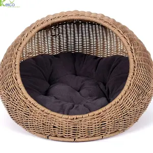 2024 Rattan Pet House für Großhandel Pet Bed Zubehör für Hund und Katze Großhandel Hochwertiges neues Design-Produkt aus Vietnam