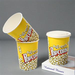 Customized Food-Grade Popcorn <b>Cup</b> for Takeaway <b>Big</b> Capacity Disposable Bucket for Fried Chicken and Salad Printed Design - Product Image 4
