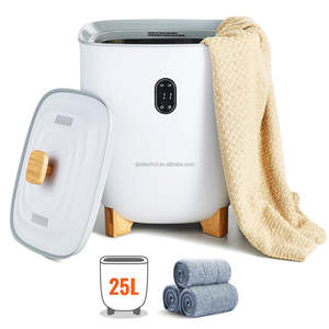 Seau chauffe-serviettes moderne avec chauffage plastique et acier pour la maison hôtel - Product Image 1