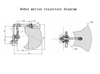 Bras de robot de palettisation à quatre axes et trois mâchoires nouvellement lancé BRTIRPZ2480A Robot industriel Borunte Entraînement servo-électrique Protection IP40