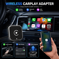 Adaptador Inalámbrico CarPlay Android Auto con Activación Multimedia Eficiente, Conectividad Dual, Conserva los Controles OEM del Volante