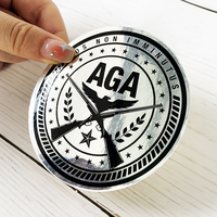 Étiquettes personnalisées pour emballages de bouteilles cosmétiques avec impression de logo, autocollants en papier avec feuille d'argent personnalisée pour pots de bougies