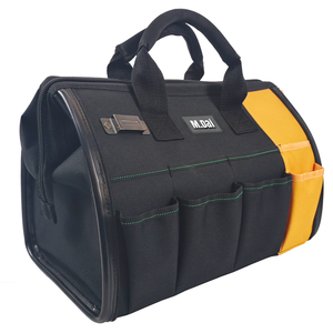 Waterproof OEM Large Tool <b>Bag</b> for Home DIY & Equipment Storage Yellow <b>Black</b> 150lb Capacity Adjustable Strap Padded <b>Handle</b> - Product Image 1