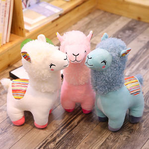 Peluche de <span class=keywords><strong>Alpaca</strong></span> Famoso en Internet con Ojos Sonrientes, Juguete de Peluche Súper Suave, Adorable Animal de Peluche de Dibujos Animados, Muñeco Infantil con Peso de PP, Nuevo - Product Image 3