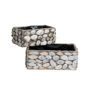 Jardinière rectangulaire créative en bois avec doublure en plastique pour la décoration de jardin en extérieur - Product Image 4