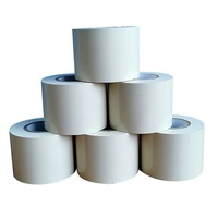 Ruban adhésif non collant en PVC caoutchouc ignifuge, renforcé, résistant à la chaleur et au fréon, beige, pour isolation de conduites de climatisation 8-10