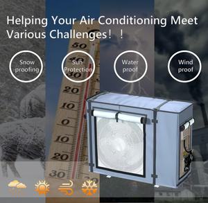 Unités extérieures de climatiseur résistantes au vent et à la neige, taille maximale 32,3Lx13,7Wx24H pouces, utilisables pendant le fonctionnement, gris. - Product Image 1