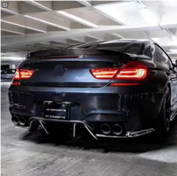 Kit de carrosserie de mise à niveau de haute qualité accessoires de rénovation pour BMW série 6 M6 F06 F12 F13 fibre de carbone V Type diffuseur arrière pare-chocs arrière
