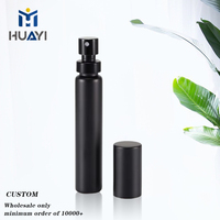 Botol Semprot Parfum Hitam Grosir Custom 3ml 5ml 15ml Mini Travel Portabel Transparan - MOQ10000PCS