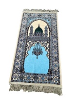 Vente chaude Moderne de Haute Qualité Jacquard Tapis Personnalisé Doux En Peluche Pile Tapis De Prière Petite Couverture Fait À La Machine Tapis Ensembles