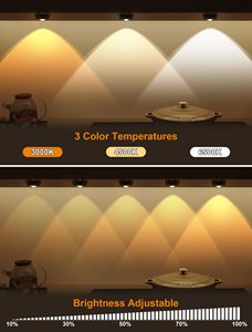 Yihioo đèn với điều khiển từ xa có thể sạc lại hoạt động đèn nhấn Dimmable đèn tủ quần áo không dây (6 gói) - Product Image 3