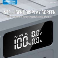 Banque d'alimentation Li-polymère haute capacité Konfulon 100000 mAh, sortie 100W, prise en charge de la charge rapide, utilisation en extérieur