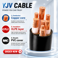 Câble d'alimentation basse tension YJV, conducteur en cuivre pur, norme IEC 0,6 kV 1 kV, utilisation industrielle intérieure/extérieure