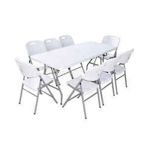 Chaise de mariage en résine plastique blanche avant-gardiste en gros, portable et durable, chaise pliante Wimbledon - Product Image 6