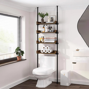 Étagères d'angle modernes personnalisées pour <span class=keywords><strong>salle</strong></span> <span class=keywords><strong>de</strong></span> <span class=keywords><strong>bain</strong></span>, organisateur <span class=keywords><strong>sur</strong></span> <span class=keywords><strong>pied</strong></span>, étagère murale en acier inoxydable réglable pour petits espaces, sans perçage - Product Image 1