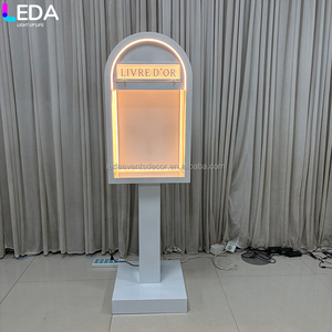 LEDA <span class=keywords><strong>Livre</strong></span> d'or audio de mariage, borne photo avec arche lumineuse LED et support de téléphone pour la décoration d'événements de mariage - Product Image 4