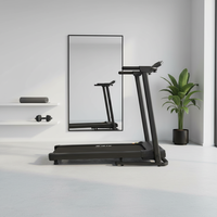 Caminadora Plegable Comercial para el Hogar con Banda de Correr Amplia, Motor Eléctrico, Capacidad de 120 kg, Pantalla LED para Fitness y Ejercicio