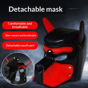 Fabricant en gros de capuchon BDSM, capuchon de privation sensorielle pour cosplay, accessoires auxiliaires, jouets sexuels pour adultes, style balaclava, capuchon BDSM - Product Image 3