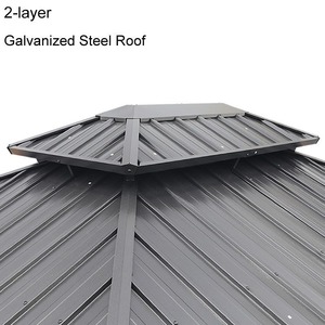 Aluminum Garden Gazebo Outdoor Patio <b>Shade</b> Pavilion <b>Tent</b> Gardening Supplies for Flower Arch Garden Bed Metal Fence & <b>Shade</b> Net - Product Image 3