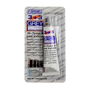 Silicona <span class=keywords><strong>Gris</strong></span> Auto <span class=keywords><strong>Gris</strong></span> Silicona para Coche Rtv Silicona Junta Fabricante 3 + 3 Marca - Product Image 1