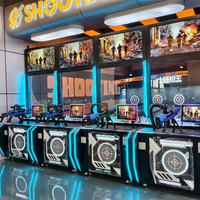 Simulateur d'arcade à monnayeur Yulong Real Shooting Gun Master, machine de jeu de tir à sensation réaliste pour 1 à 4 joueurs, pour centres de divertissement et centres commerciaux