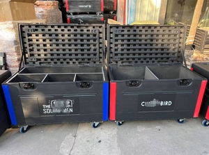 Custodia di volo su misura in plastica ABS FLYCASE ROAD Case per palco a testa mobile fascio LED Par luce LED pista da ballo - Product Image 5
